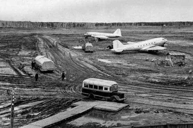 Аэродром Толмачёво, 1957 год, Новосибирск