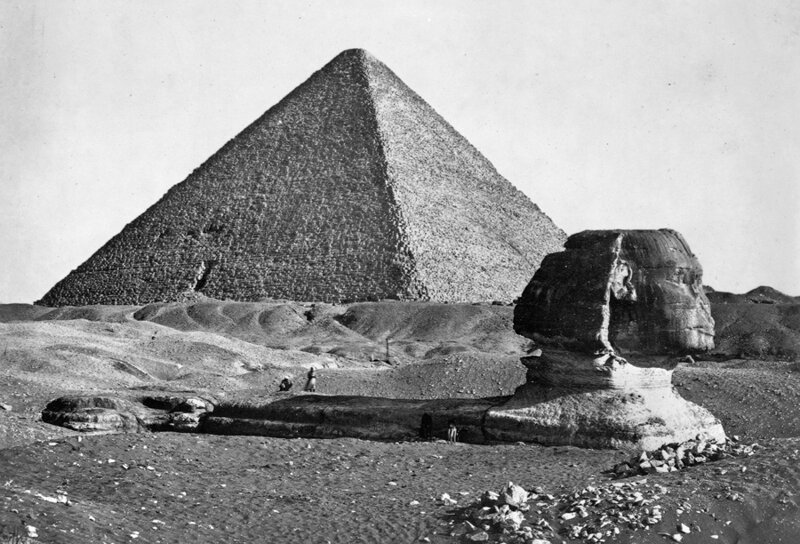 Пирамида Хеопса и Сфинкс